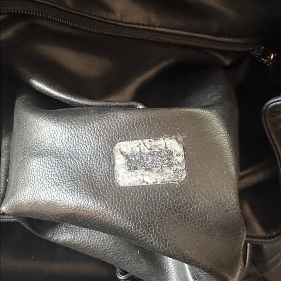 Chanel Vintage Quilted CC Black Lambskin Backpack - Picture 13 of 14